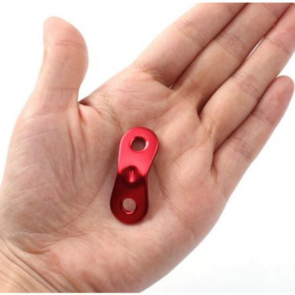 Hiking Guy line Tensioner Tightening Double holse  Fastener Hook Rope Buckles