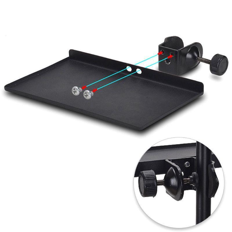 Stable Black Adjustable Shelf Organizers for Home Office Karaoke Equipment Clip