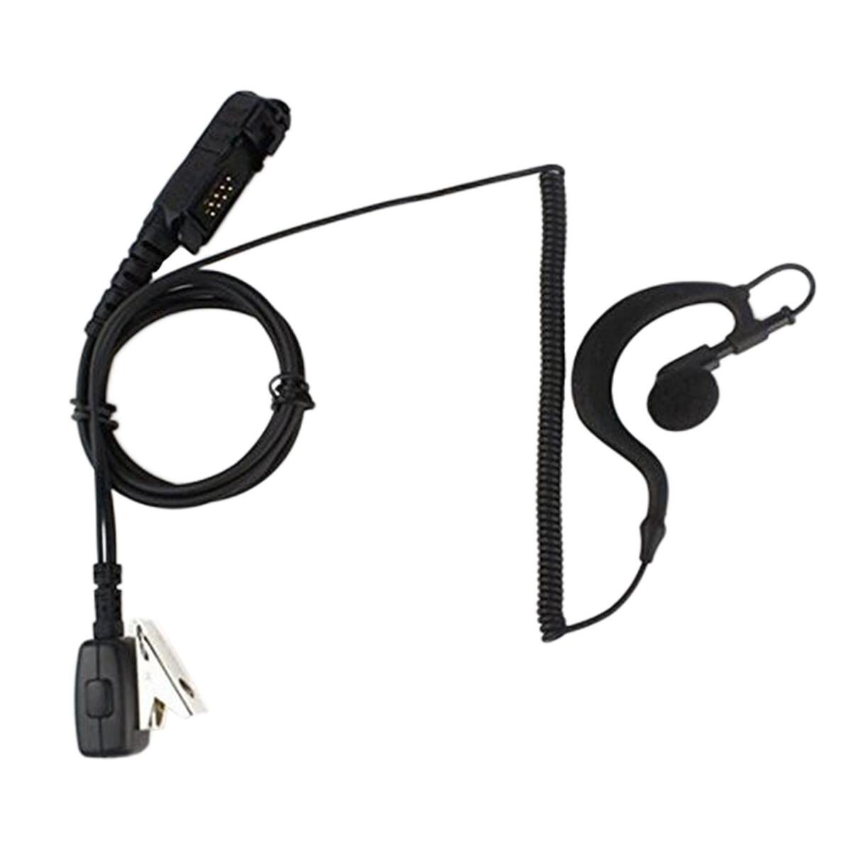 G Shape Walkie Talkie Earpiece, with Mic PTT Headphone Earphone Headset for
