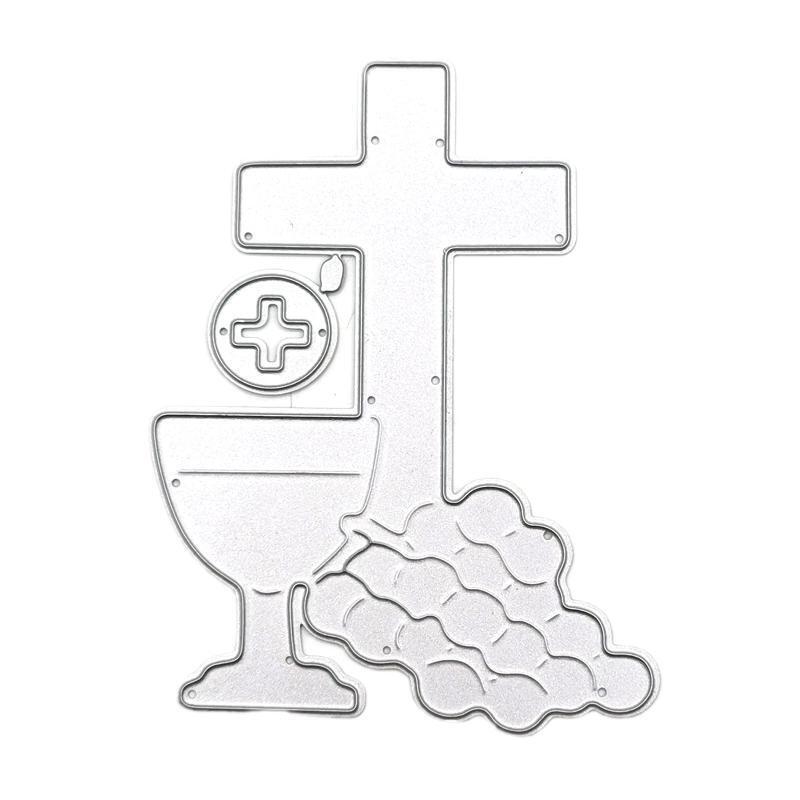 Cross Cup Metal Cutting Dies Stencil Scrapbooking DIY Album Stamp Paper Emboss