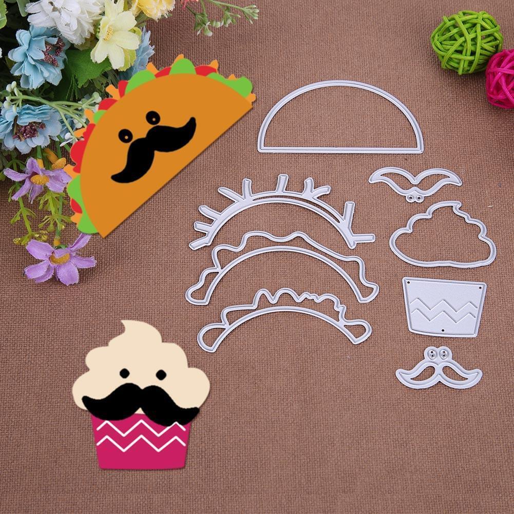 8pcs Metal Pancake Cutting Dies Stencils DIY Scrapbooking Embossing Craft