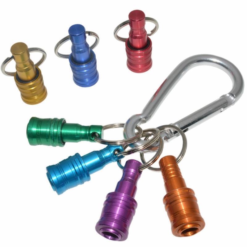 1pcs Keychain Extension Bar,1/4 Inch Hex Shank Screwdriver Extension Bits Holder
