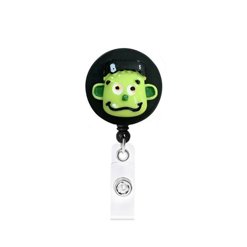 Pack of 8 Pcs Lovely Nurse Badge Holder Set Halloween Decorations Retractable