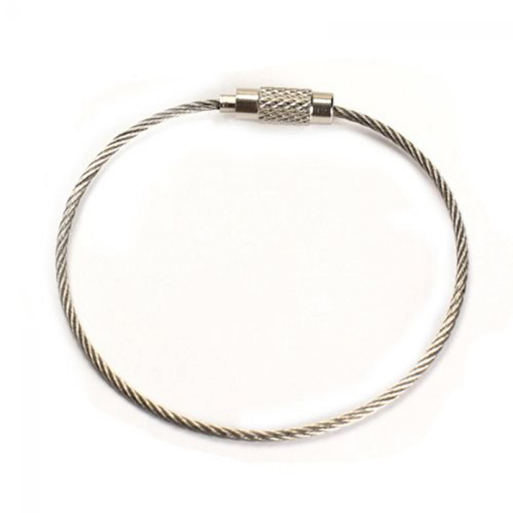 Hot Sell Camping Hiking Outdoor Key Ring Wire Keychain Stainless Steel Cable