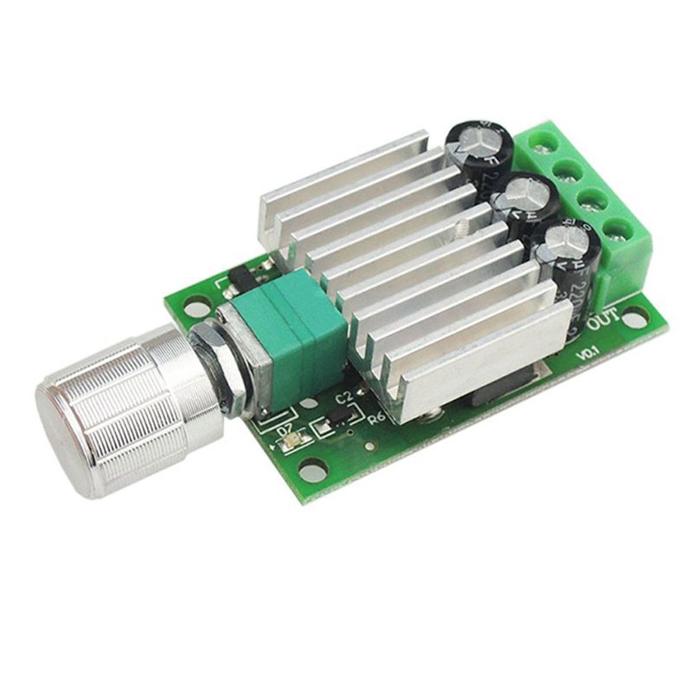 24V 10A Adjustable DC Motor Speed Controller Fan Motor Speed Regulator Dimmer