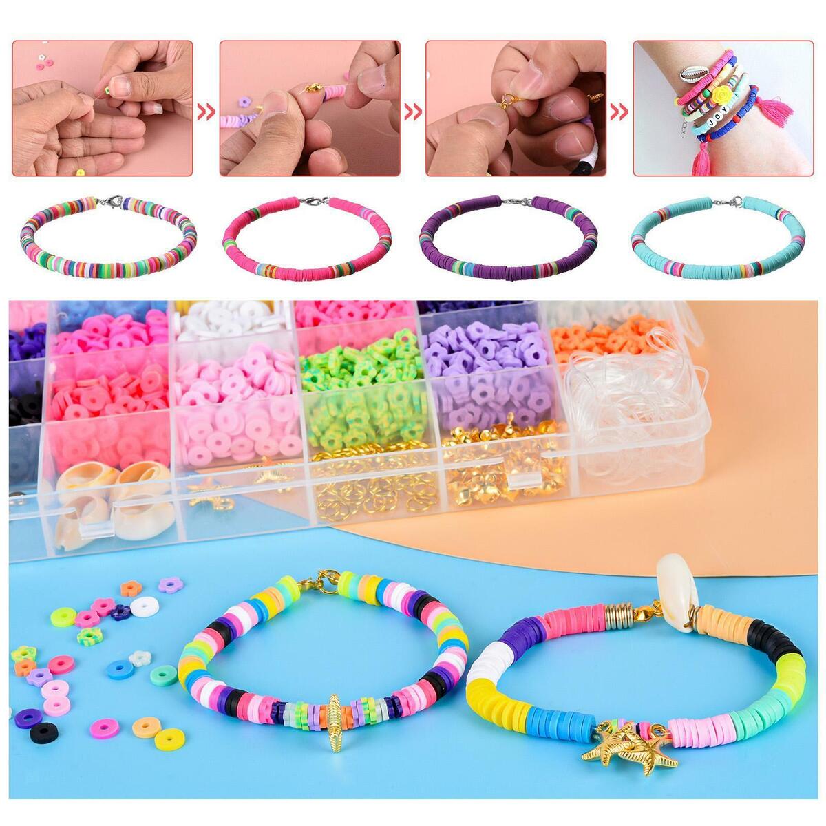 3712x Polymer Clay Spacer  for Necklace Jewelry Making Crafts Supplies