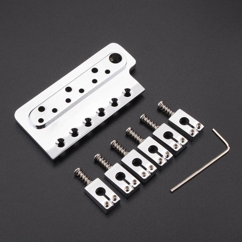 Guitar Bass Fixing String Bridge Saddles Tailpiece for Electric Bass Replacement