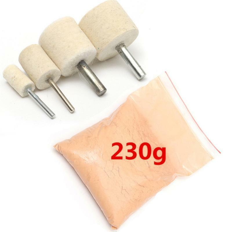 Useful 5pcs Polished Remover Tool Car Glass Polishing Kit Scratch Removal Powder