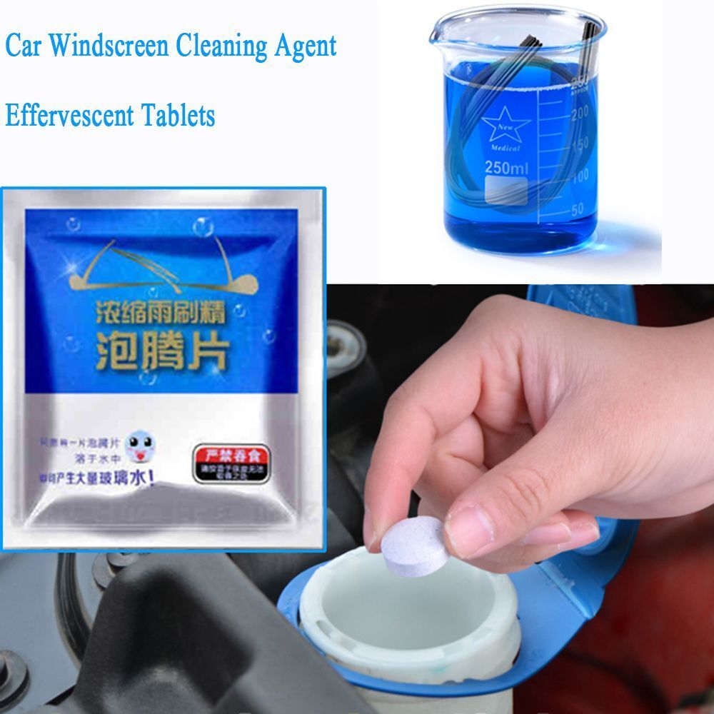 Windscreen Cleaner Effervescent Tablets Car Glass Wash Cleaning Agent Pills