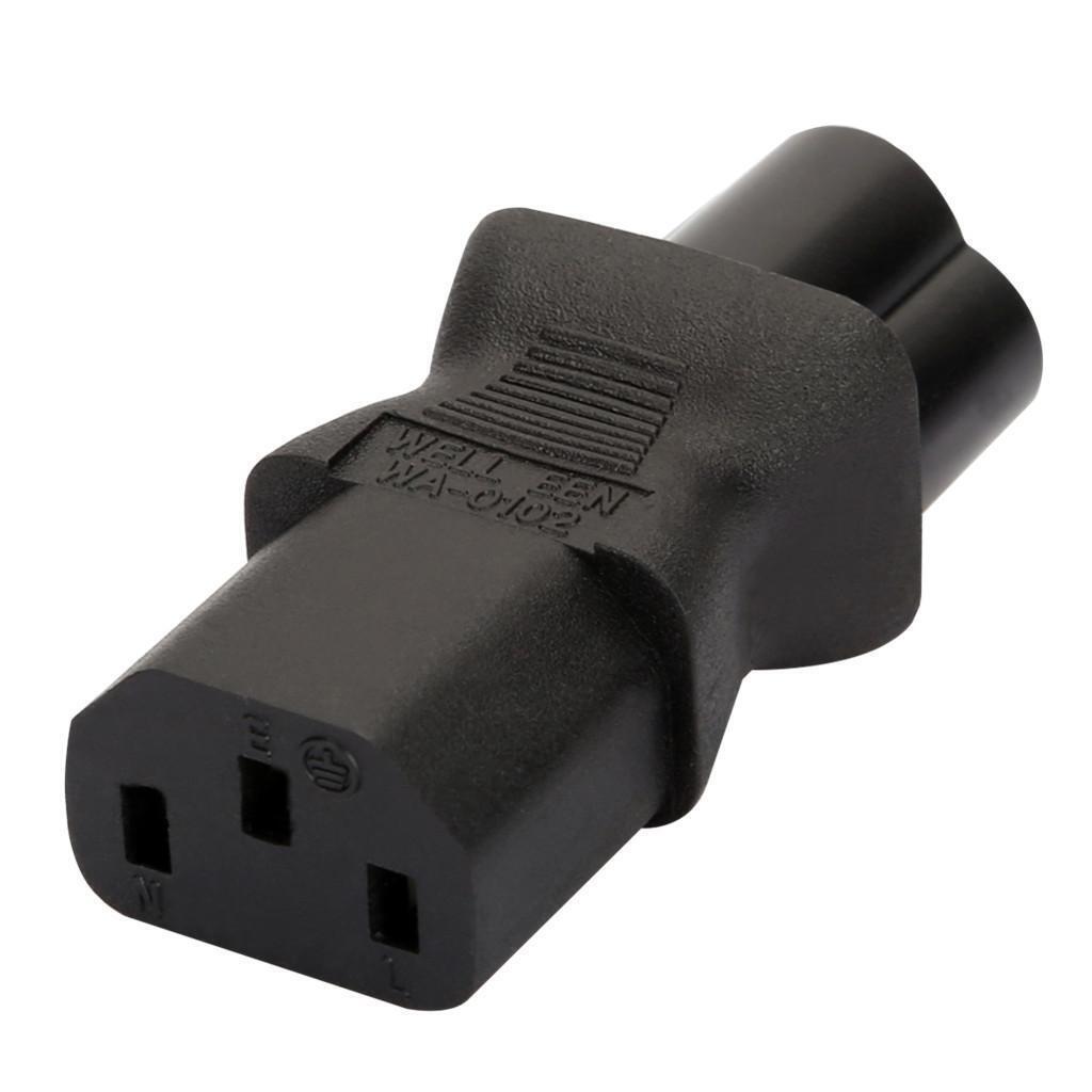 New IEC 320 C13 to C6 Adapter Hot C6 to C13 Power Supply Spring Travel