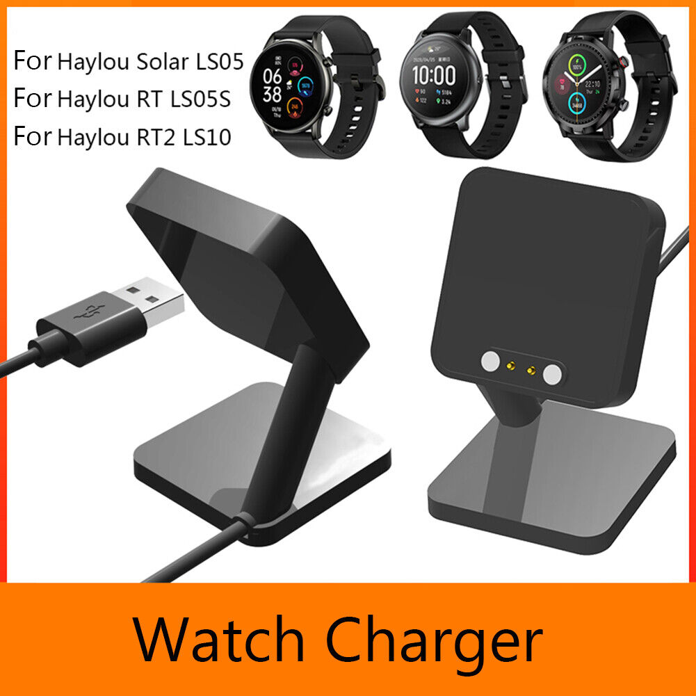 Charger for Haylou Solar LS05 RT LS05S RT2 LS10 Stand Dock USB Charging