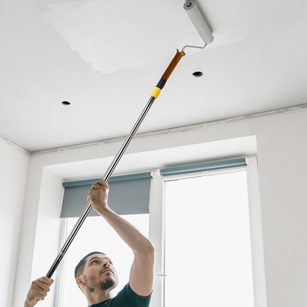 Retractable Paint Roller Extension Pole Detachable Clean Brush Extender Rod