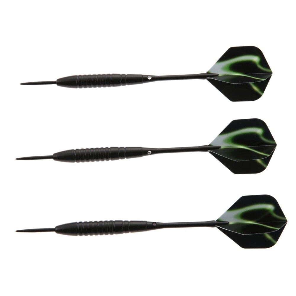 3Pcs/Set Darts Steel Tip Dart With Aluminium Shafts & Green Aurora Flights  22g