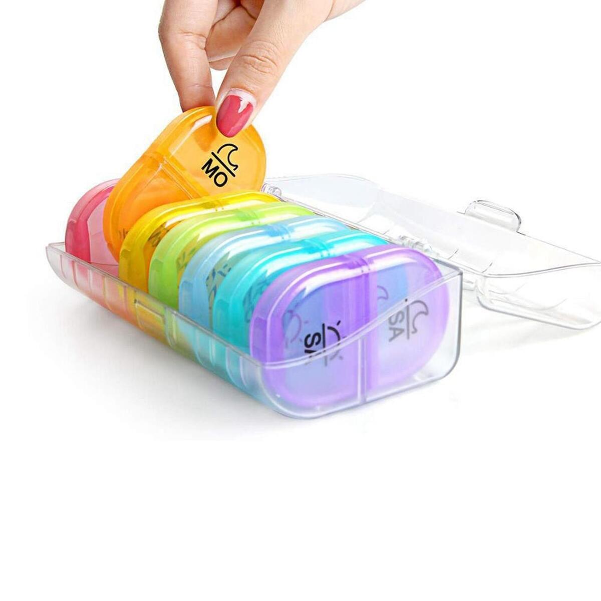 14 Compartment Tablet Organizer Storage Case Container for Office Camping