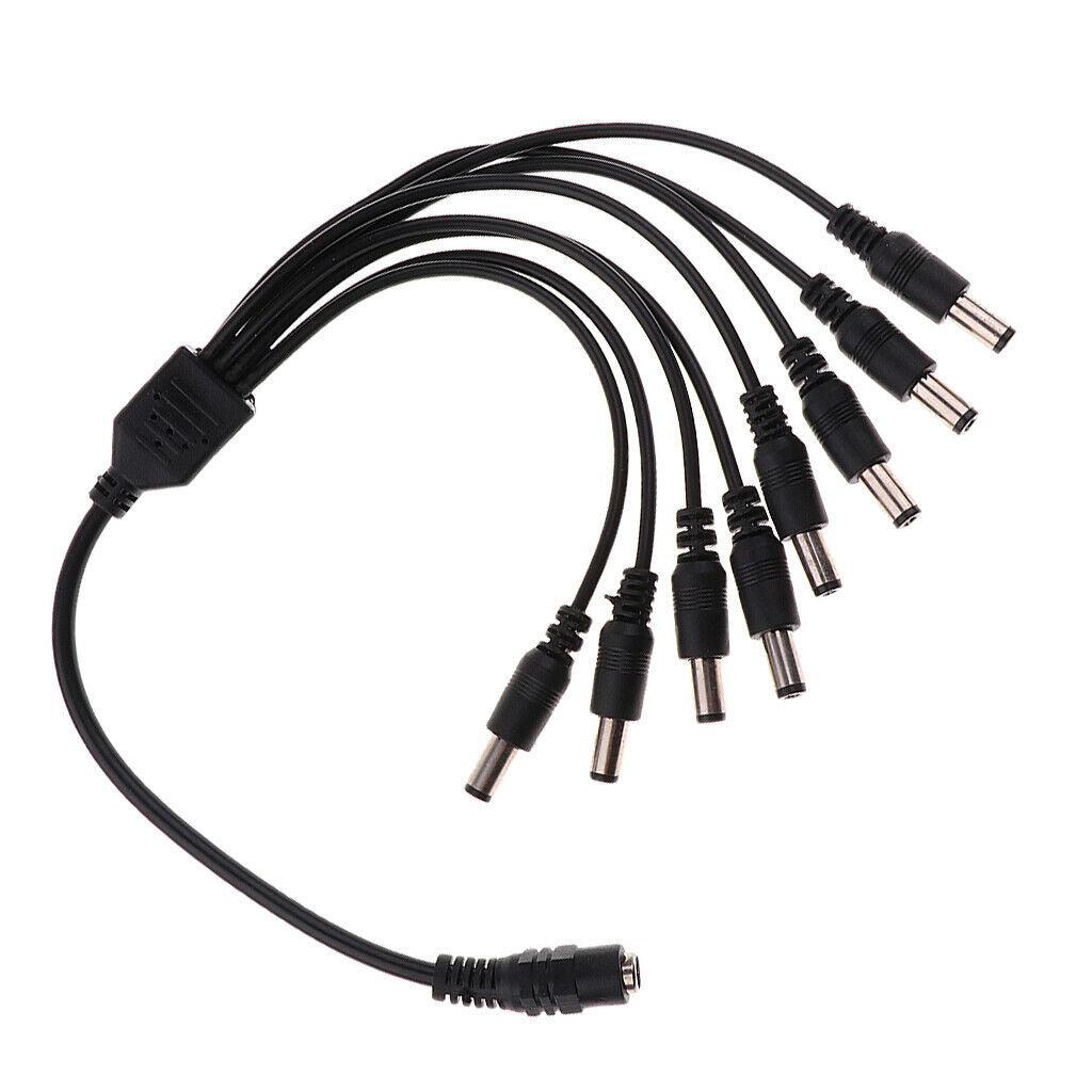 DC 1 Fe To 8  Output  Splitter Cable Y-Adapter For  Accessories