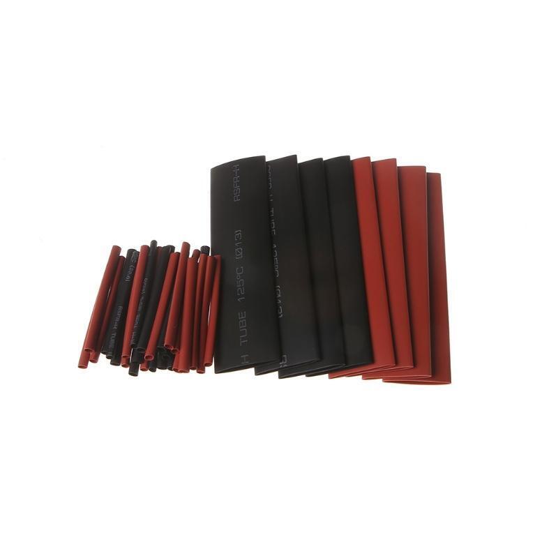 127 Pcs 2:1 Polyolefin Heat Shrink Tubing Cable Tube Sleeving Kit Wrap Wire Set