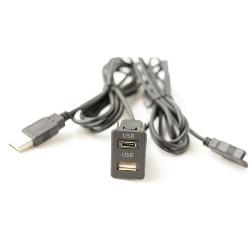 Car Dashboard Extension Cable USB Type-C Interface Charging for Cellphone