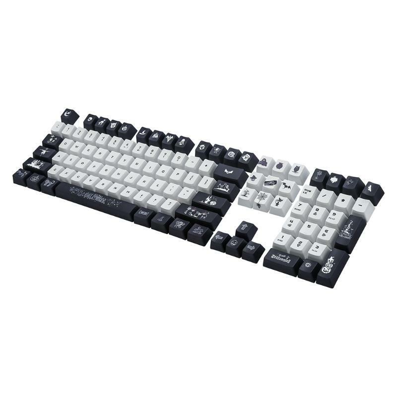Custom Halloween Theme PBT Opaque Keycap Dye Sublimation OEM Profile 108 Key/Set