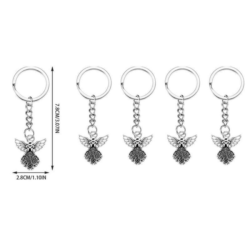 Guardian Angel Keychains Set of 30 Metal Zinc Alloy Creative Mini Key Chain