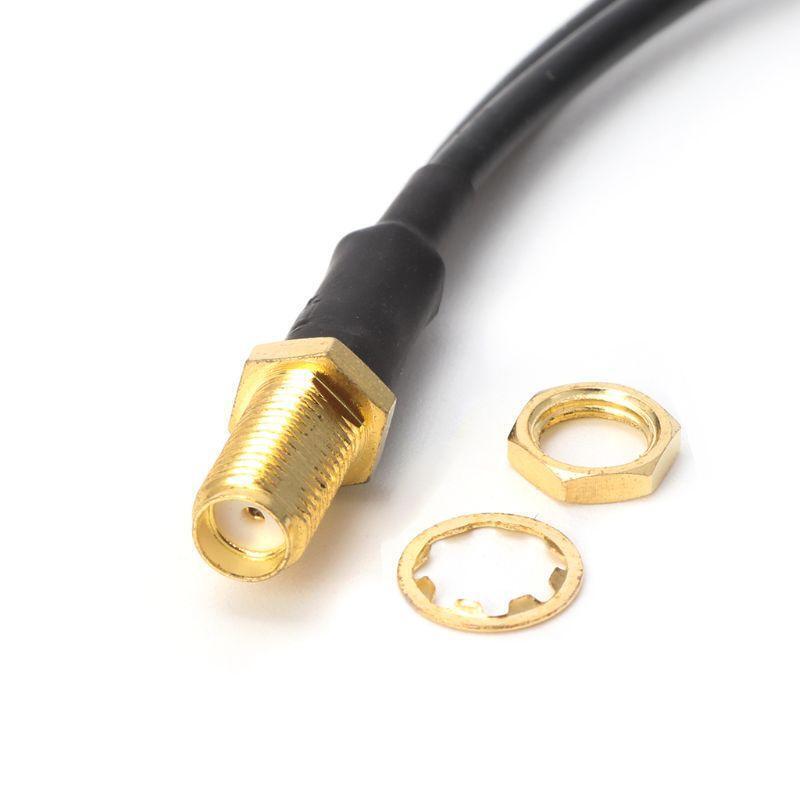 Y Type SMA Female To 2 x TS9 Male Plug Splitter Combined Pigtail Cable RG174