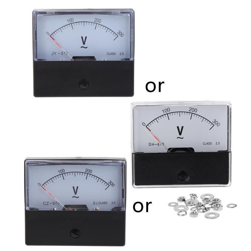 Analogue Panel Meter Volt Voltage Gauge Analog Voltmeter AC 0-300V Volt Tester