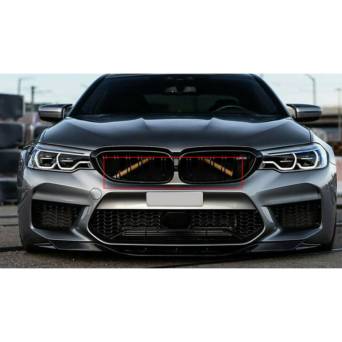 Car Front Grille Trim Strips V Brace Fit for BMW 1 2 3 4 Series F30 F31 F32