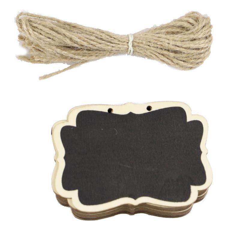 Mini Message Chalkboard with Rope Message Board for Home Birthday Party