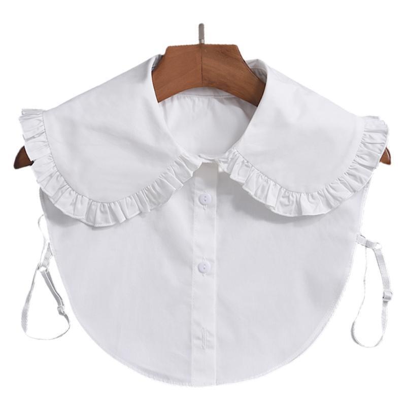 Sweet Lolita Decorative False Collar Large Lapel Ruffles Detachable Half Shirt