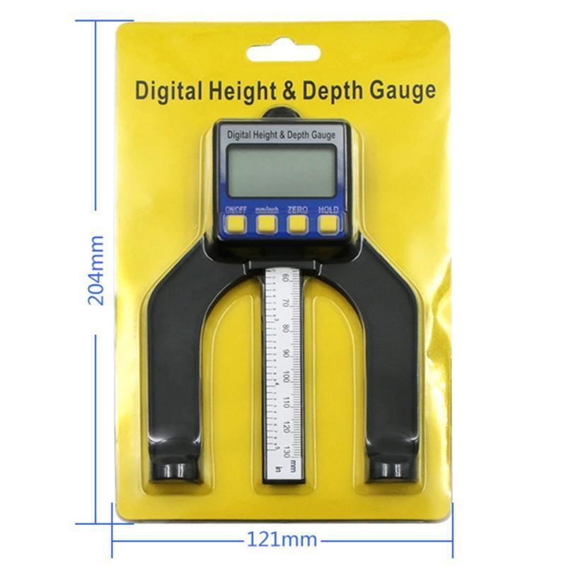 Mini Height Gauge Depth Gauge for Saw Table Thickness Gauge with Magnetic Feet