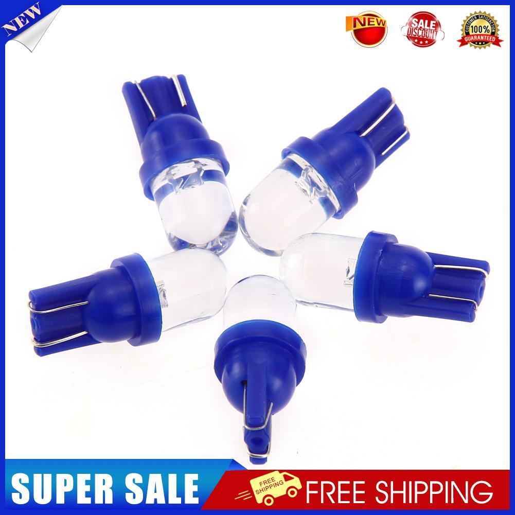 5x T10 194 W5W Blue LED Car Motorcycle Dome Instrument Lights Bulbs Lamps
