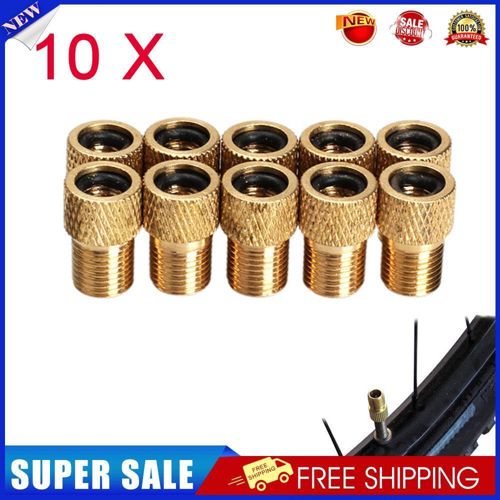 10x Converter Presta to Schrader Bicycle Bike Valve Adaptor Tube Pump Tool