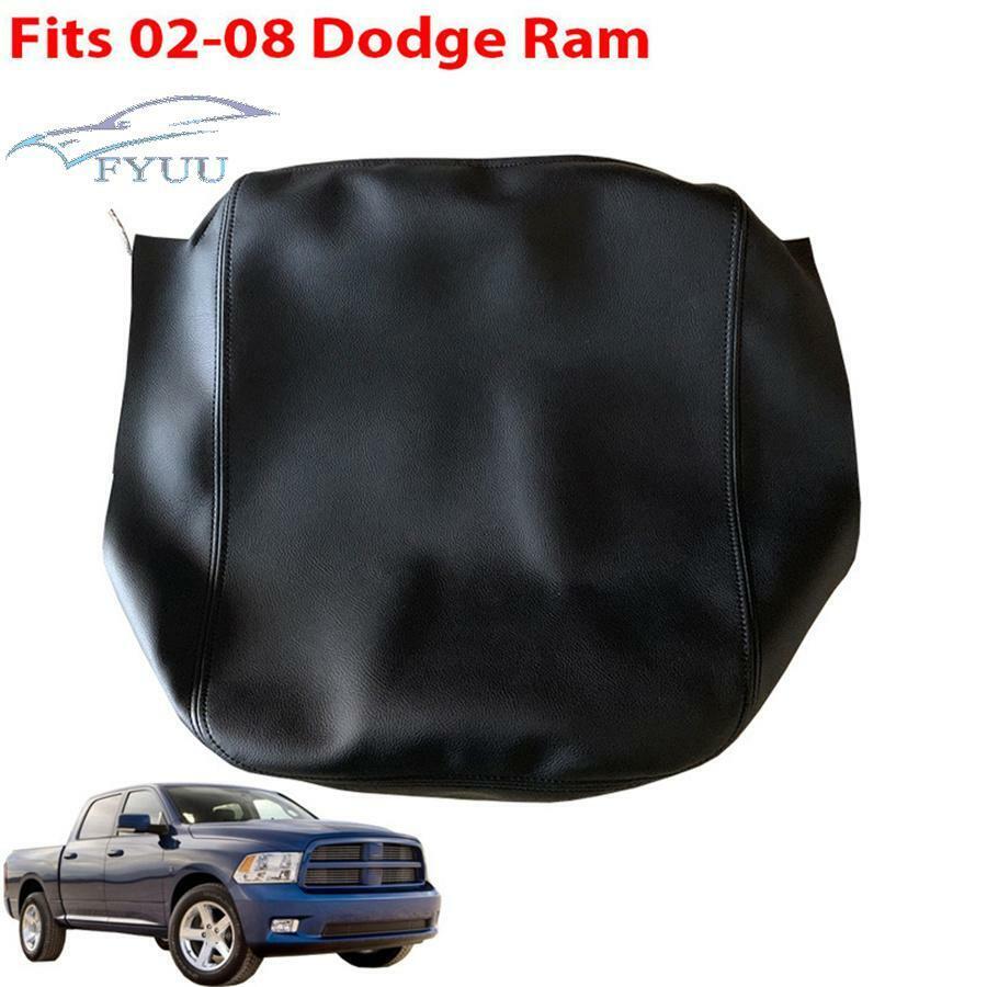 For Dodge Ram 02-08 Leather Center Console Armrest Cover Black Handrail sleeve