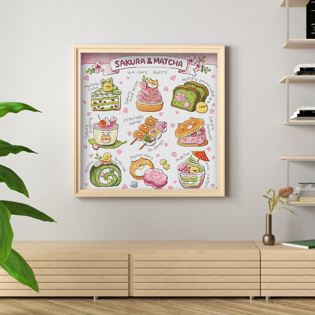 DIY Cross Stitch Full Embroidery Kit Gourmet Still Life Counted Decor (3)