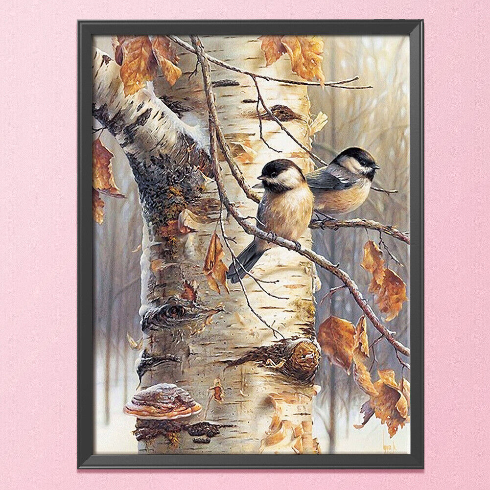 Tree Bird Counted Cross Stitch Embroidery Kit 14CT Needlework (VS-0048)