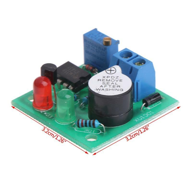 12V On-Board Battery Low Voltage Alarm Buzzer Under Voltage Protection Module