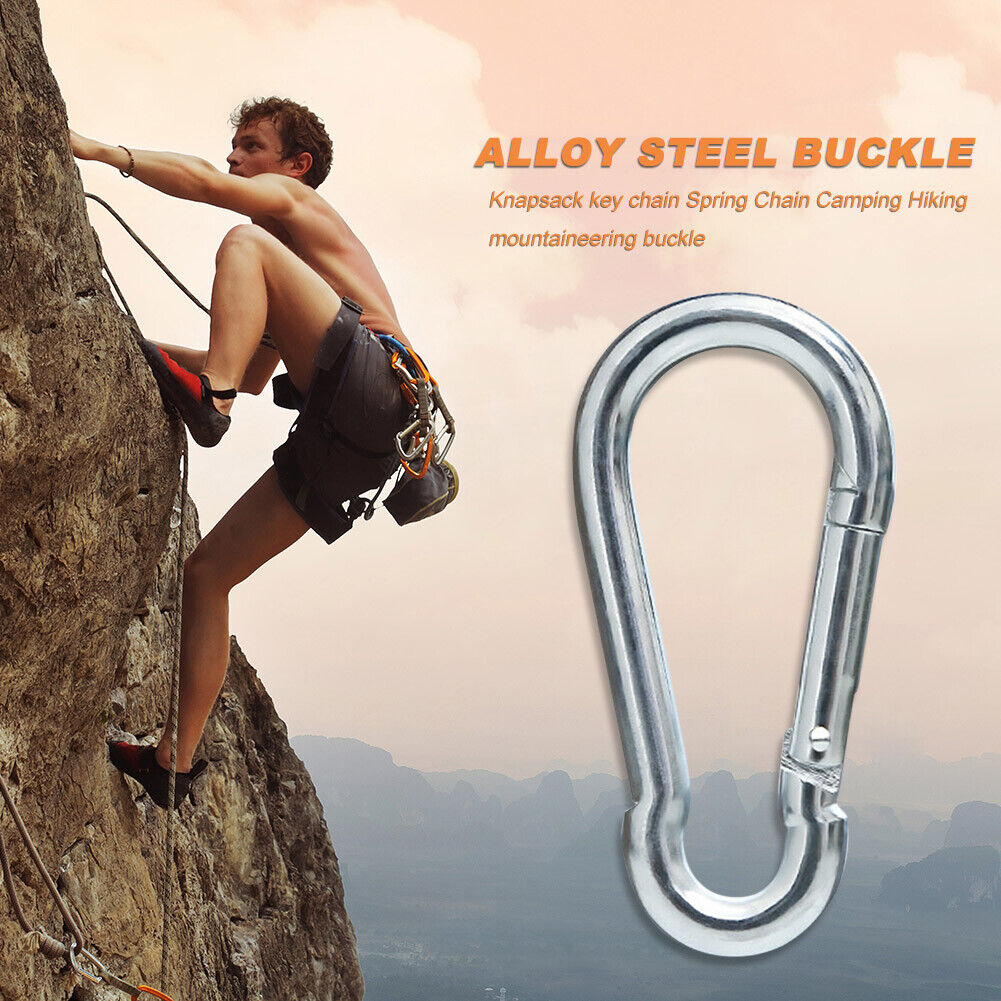 Alloy Steel Carabiner Outdoor Camping Hook Buckle Climbing Tools (8mm)