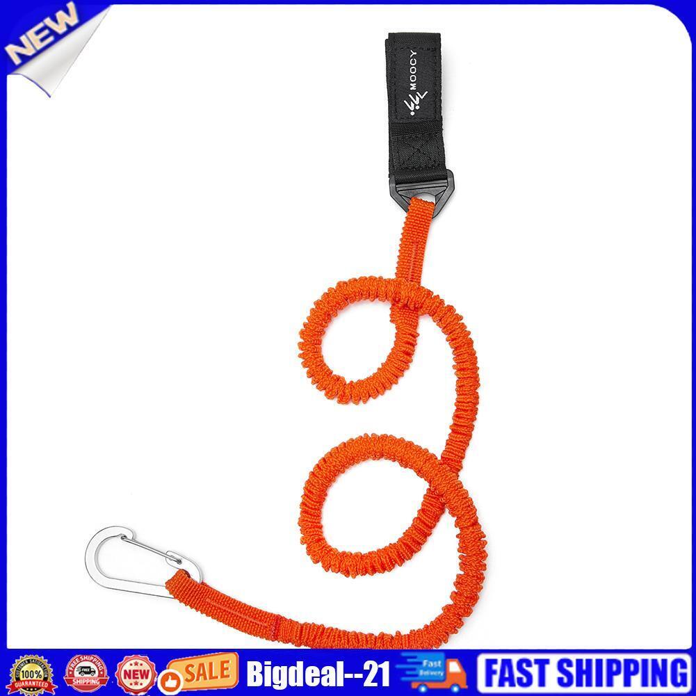 Elastic Kayak Canoe Paddle Leash Safety Boat Fishing Rod Coiled Lanyard Tie