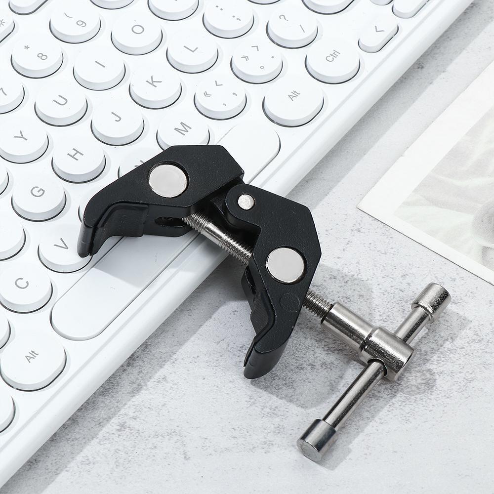 Monopod Articulated Clamp Studio Flash Bracket Magic Arm Claw Tongs Pliers Clip