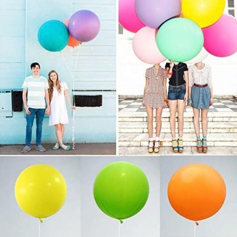 10pcs 36 Inch Giant Balloon Round Inflable Latex Jumbo Thick Balloons Wedding