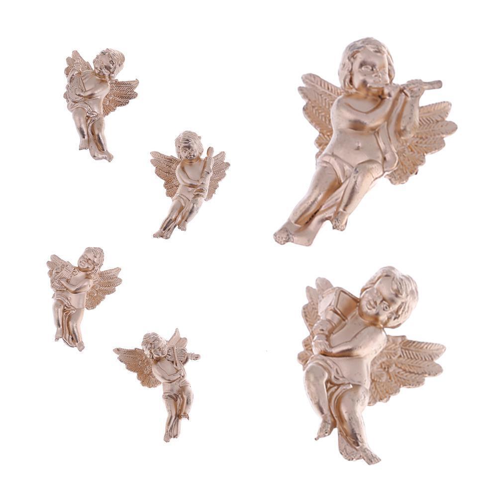 6 Kinds/Bag Angel Shaped Ornaments Wings Christmas Decorations Ornaments