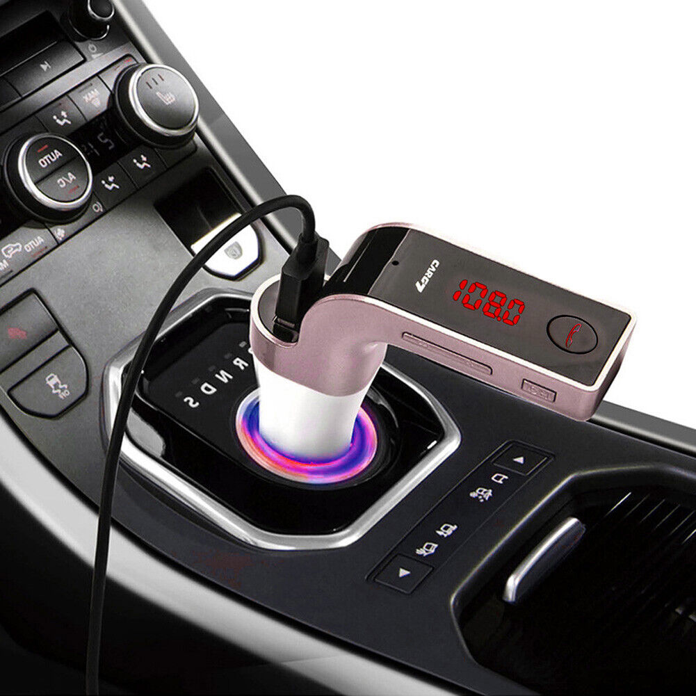 Bluetooth-compatible FM Transmitter Modulator Car Kit MP3 Player SD USB Pur