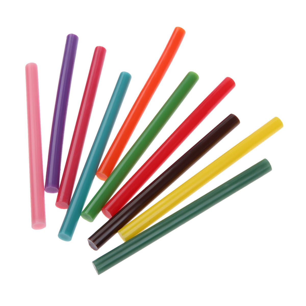 50Pcs/set 10 Colour 7mm*100mm Hot Melt Glue Gun Sticks EVA Glitter Powder Craft