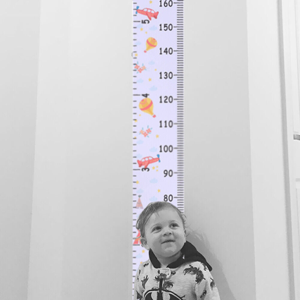 Baby Cartoon Height Measure Ruler Child Kid Wall Hanging Growth Chart (B)