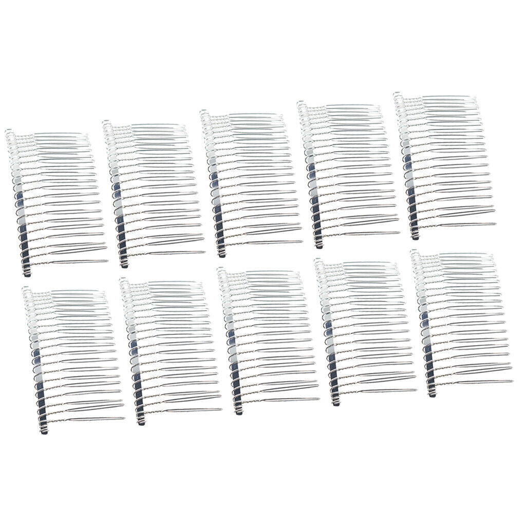10 Pieces DIY Blank    Side Comb 20  Bridal Accessories