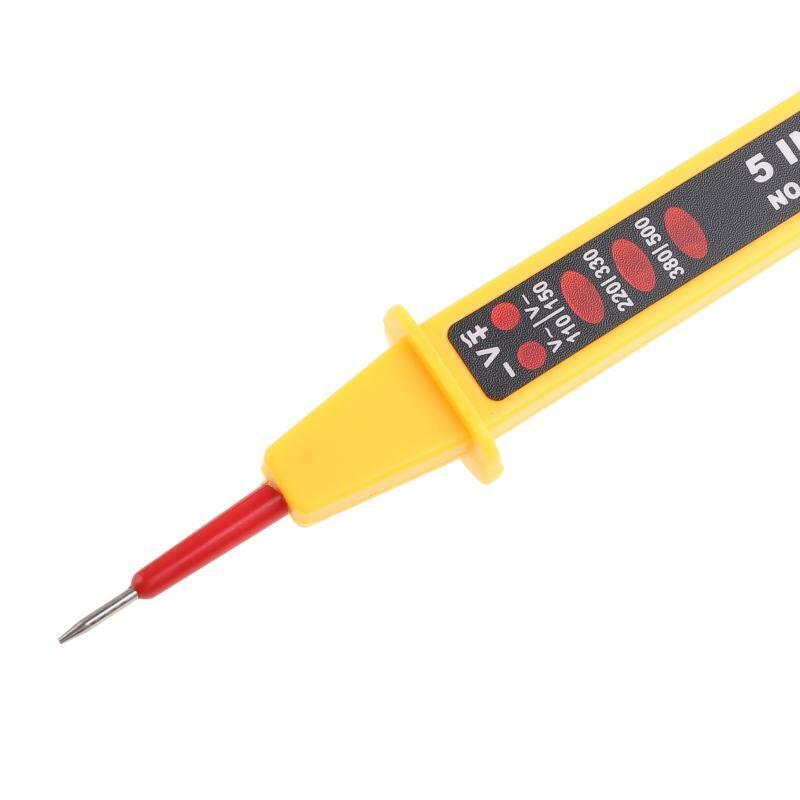 5 In 1 Tester Voltage AC DC 0-500V Auto Electrical Pen Detector Test Pencil