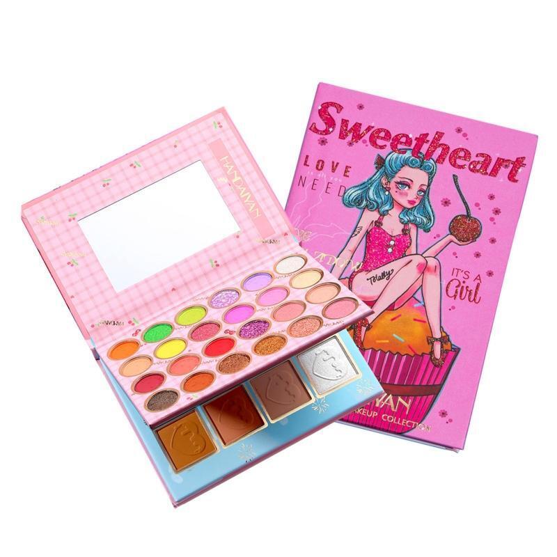 32 Colors Eyeshadow Palette Matte Shimmer Blushes Highlight Face Eye Makeup Tool