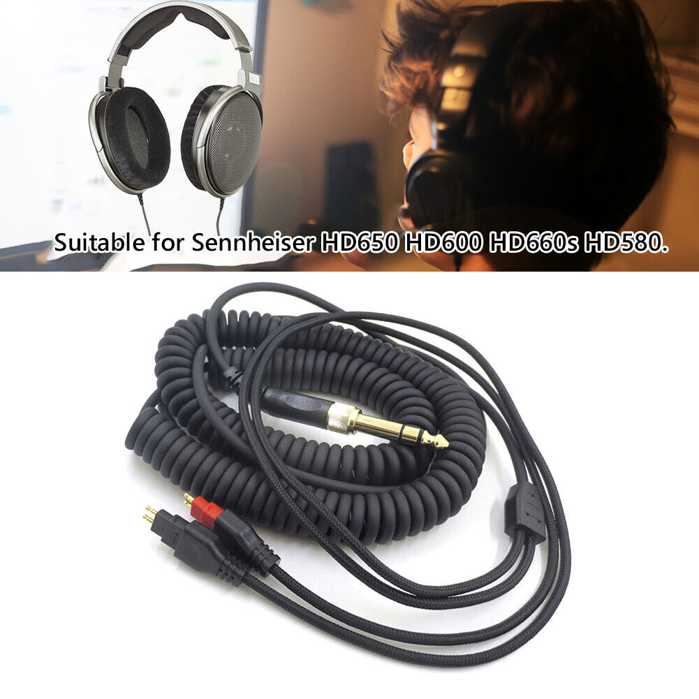 3.5mm 6.35mm Adapter Audio Cable for Sennheiser HD660S HD650 Headphones