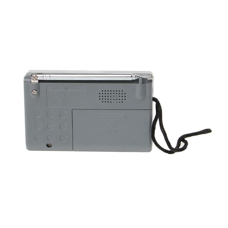 BC-R119 Portable Mini Radio 2-Band AM FM World Receiver Retractable Antenna DC