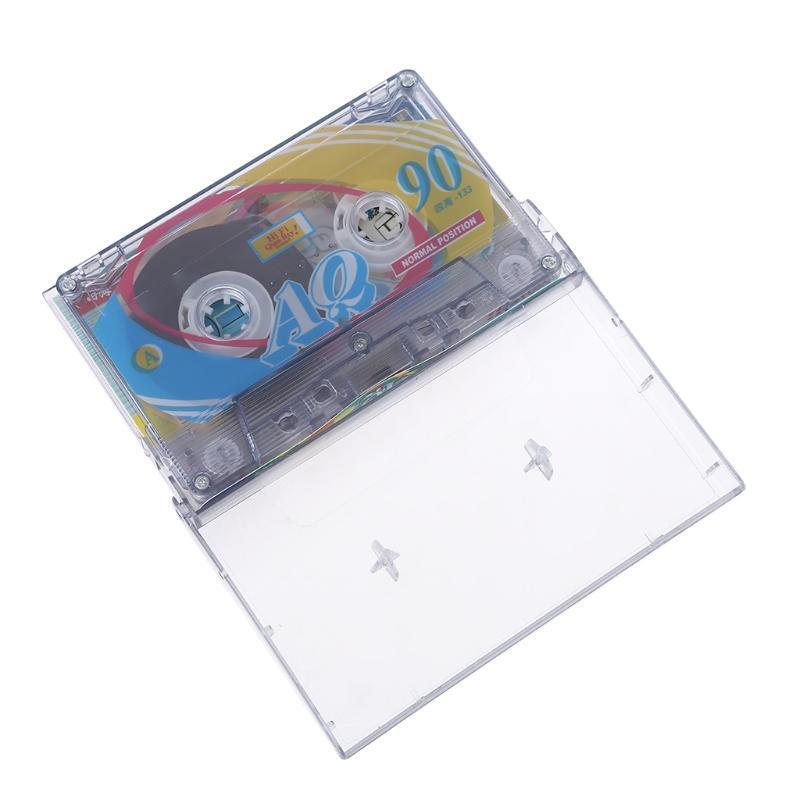 Plastic Magnetic Audio Tape 2Pcs Cassette Blank Tape 90 Minutes Recording
