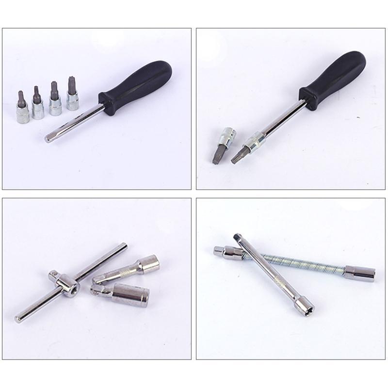 Car Repair Tool Kit Auto Ratchet Wrench Screwdriver Socket DIY Power Tools 46pcs